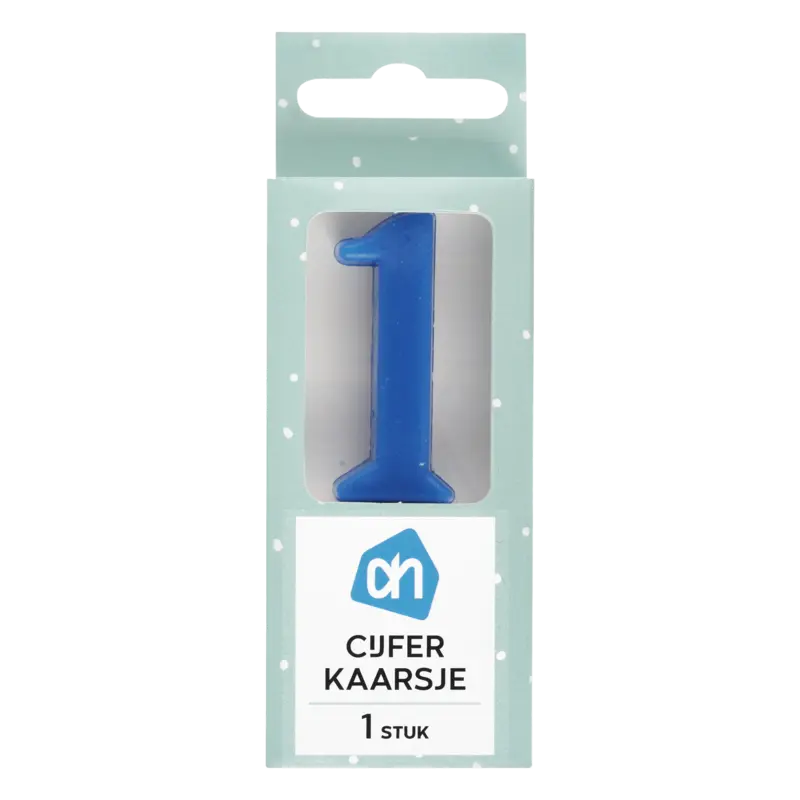 Kaars cijfer 1 kleur