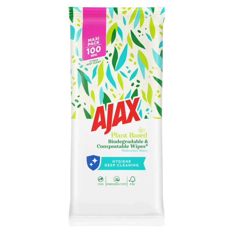 Ajax Plant based schoonmaakdoekjes