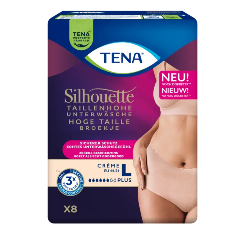 Tena Silhouette plus high waist crème L