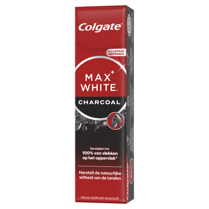 Colgate Max white tandpasta charcoal