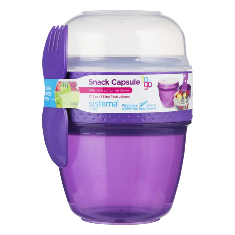 Sistema Snackdoos to go lepel/vork 515ml