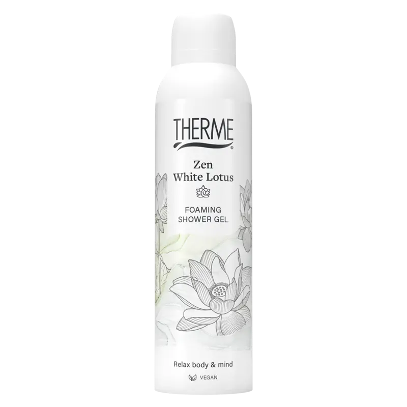 Therme Zen white lotus foaming shower gel