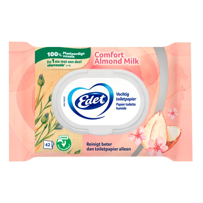 Edet Amandel vochtig toiletpapier