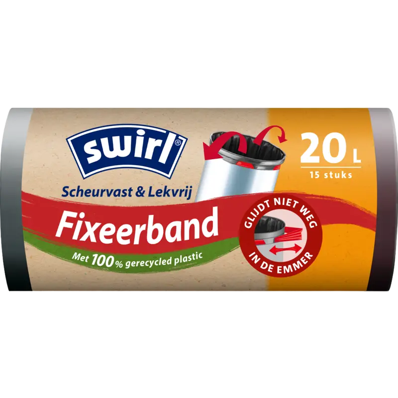 Swirl Afvalzakken fixeerband 20 liter