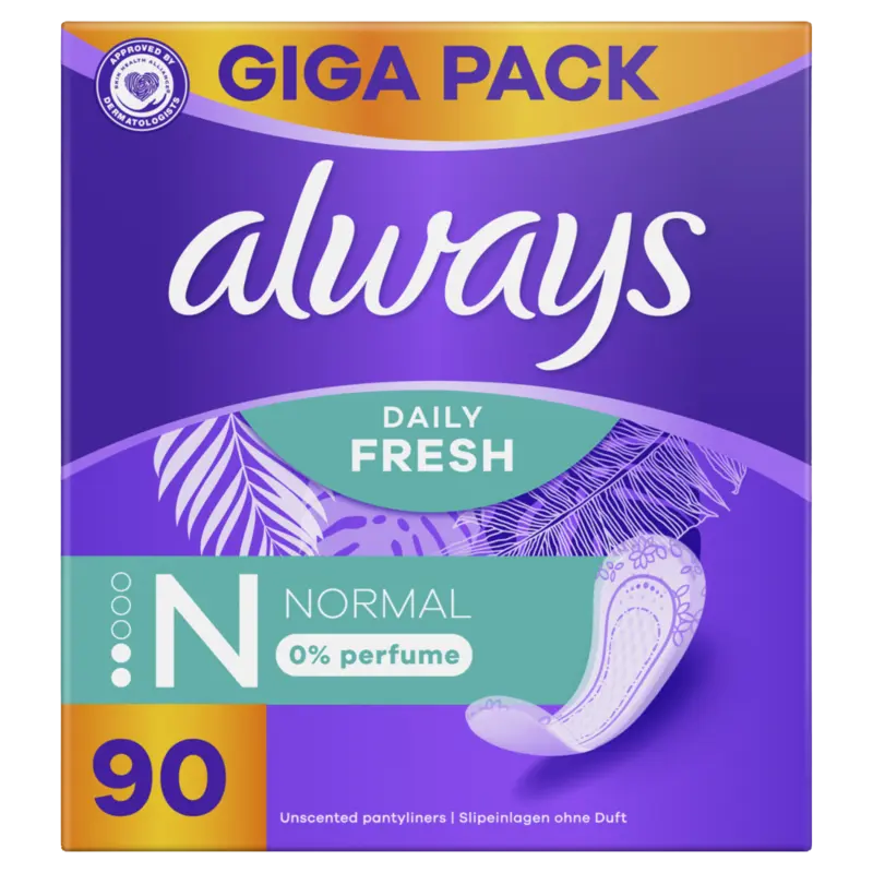 Always Fresh normal 0% perfume inlegkruisje