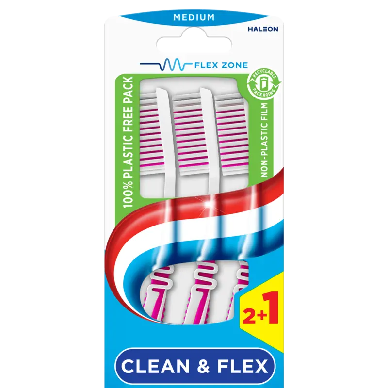 Aquafresh Clean & flex medium tandenborstel