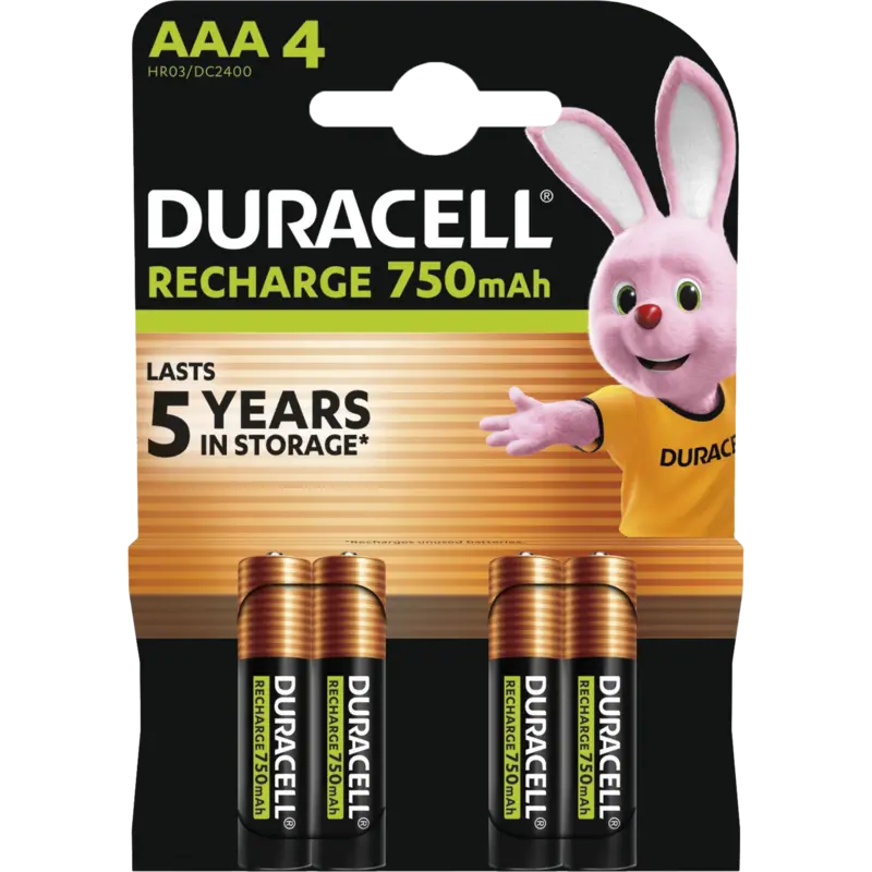 Duracell Rechargeable AAA-batterijen 750 m