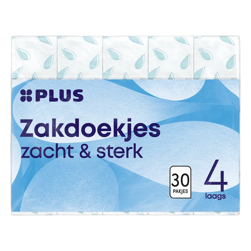 Zakdoekjes 4-laags 30x10 stuks