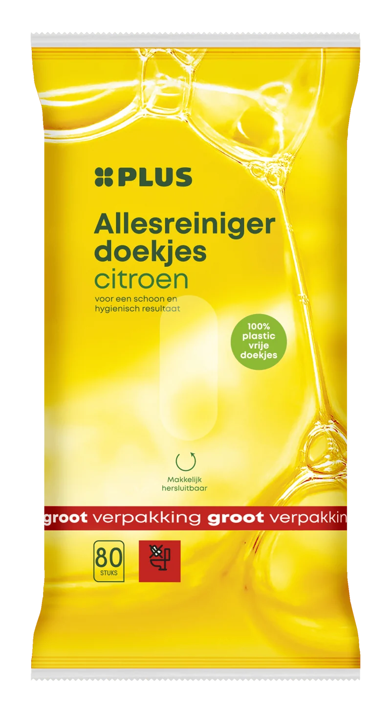 Allesreinigerdoekjes lemon plasticvrij
