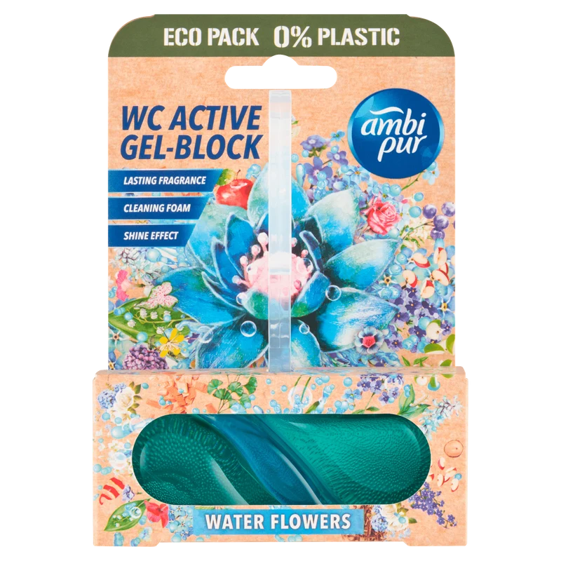 Ambipur Toiletblok Tri-Gel water blue blossom