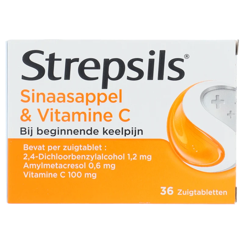 Strepsils Zuigtabletten Sinaasappel Vitamine C