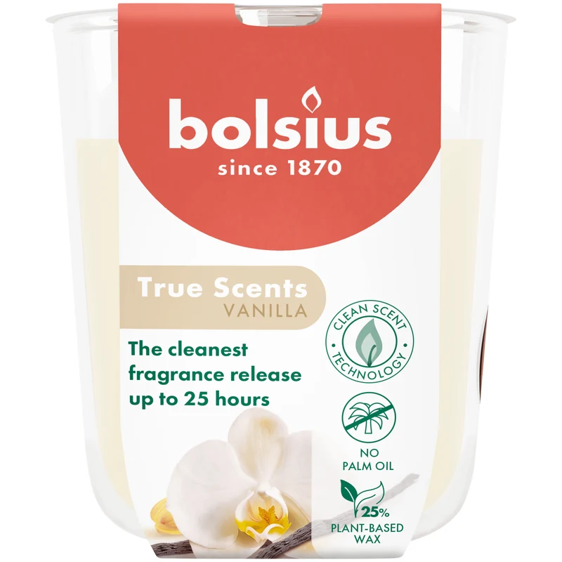 Bolsius Geurglas 80/73 True Scents Vanilla