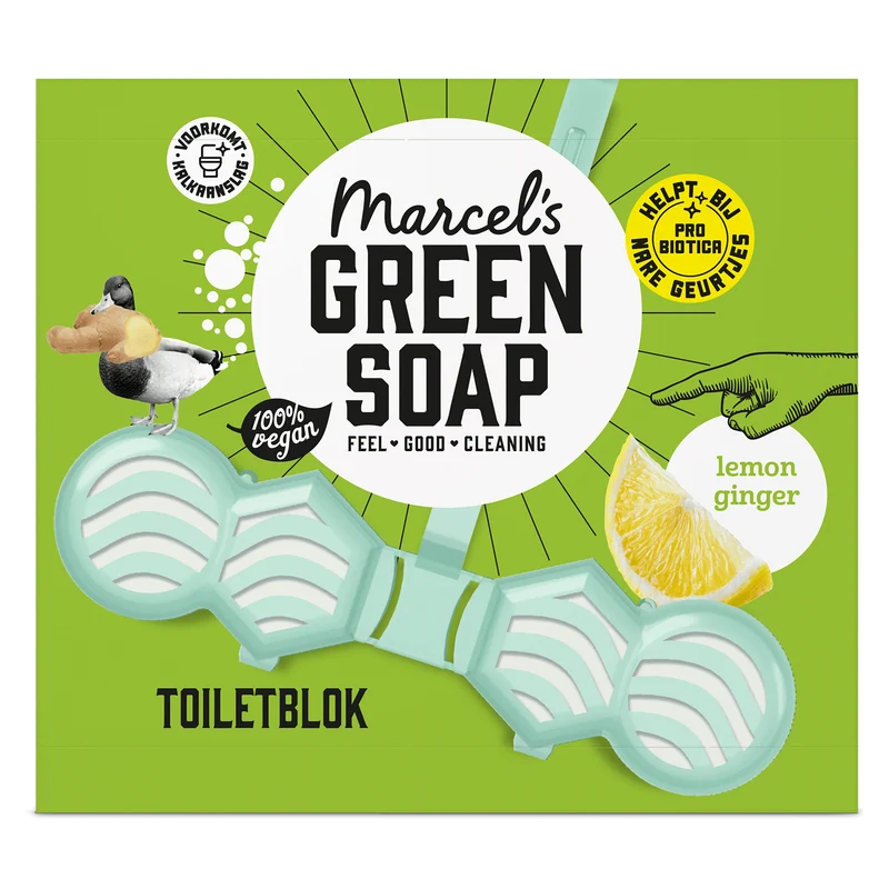 Marcel's Green Soap Toiletblok lemon ginger