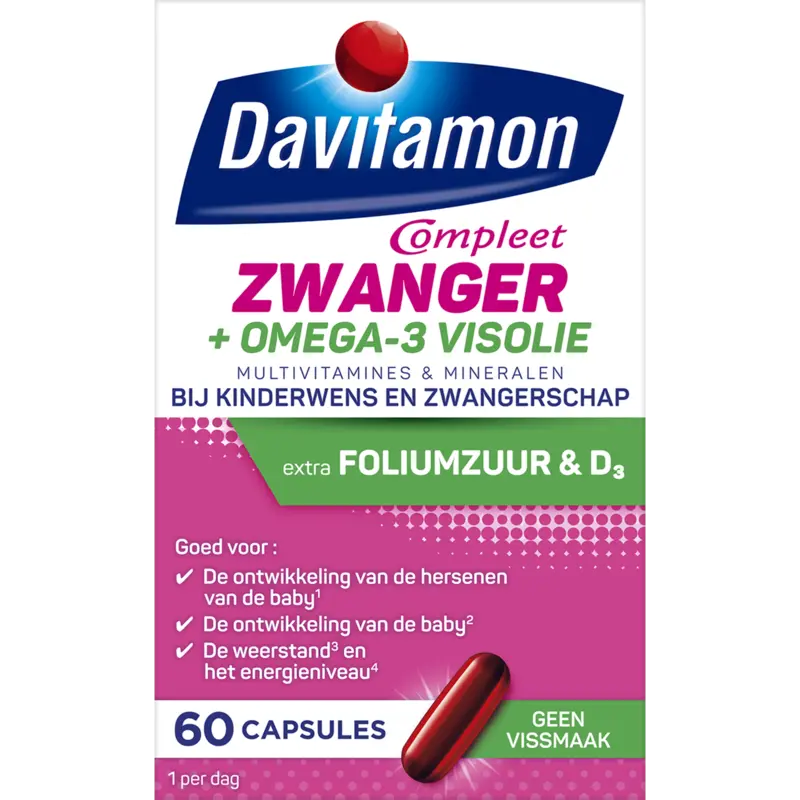 Davitamon Compleet zwanger + omega-3 visolie