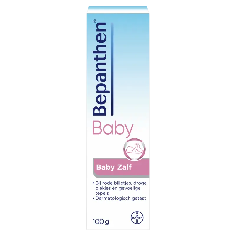 Bepanthen Baby zalf bij rode babybilletjes