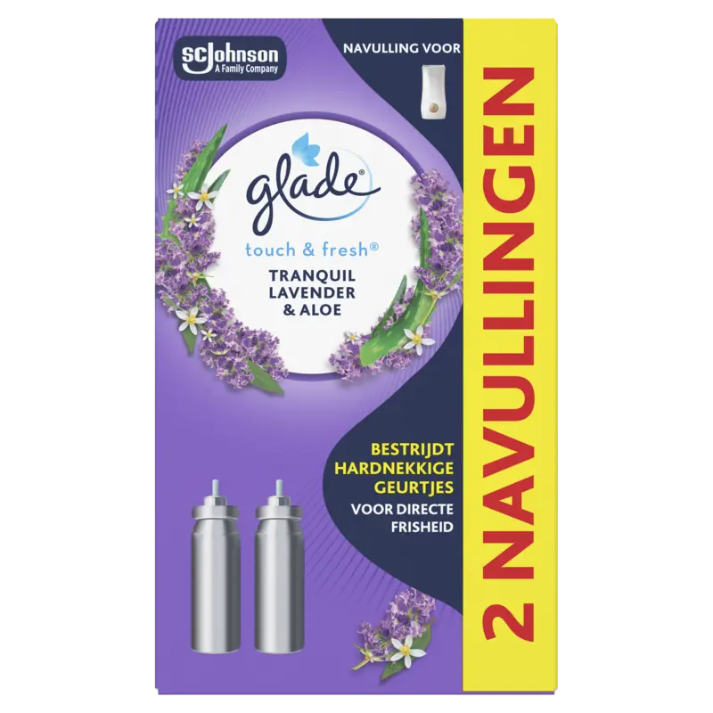Glade Touch & fresh lavender 2 navullingen
