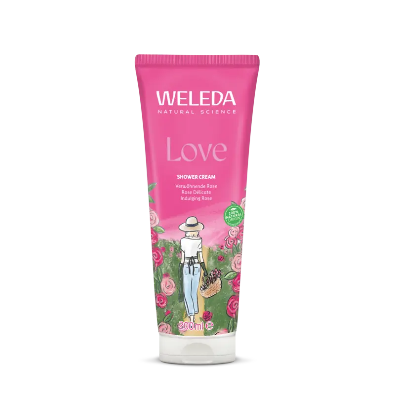 Weleda Wilde rozen harmoniserende douchecrème