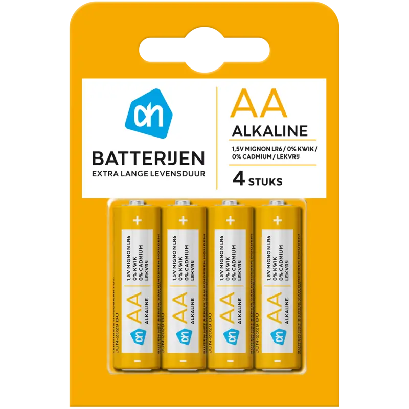 Alkaline AA batterijen