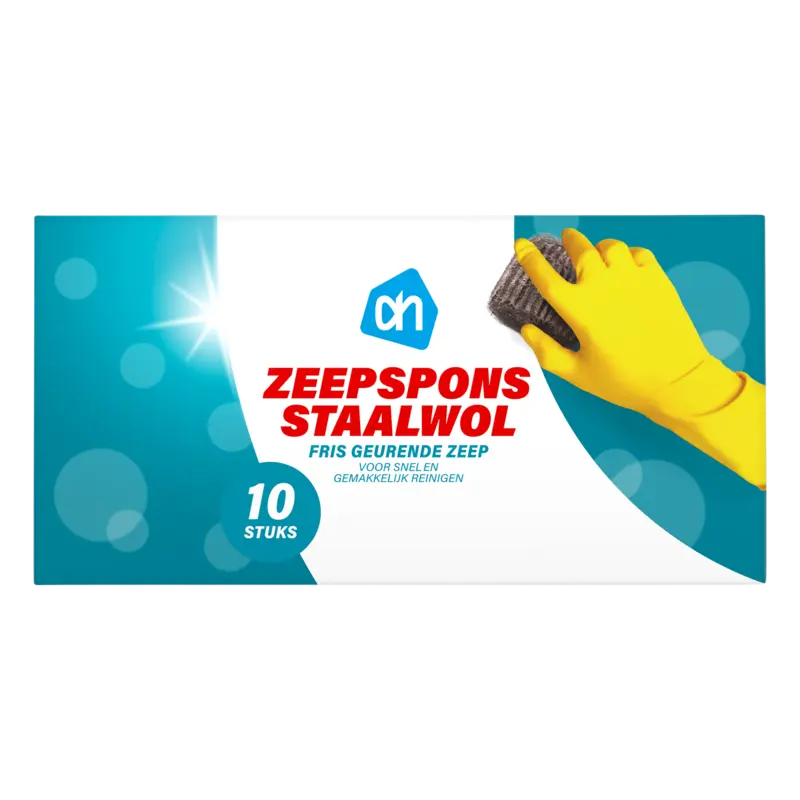 Zeepspons staalwol