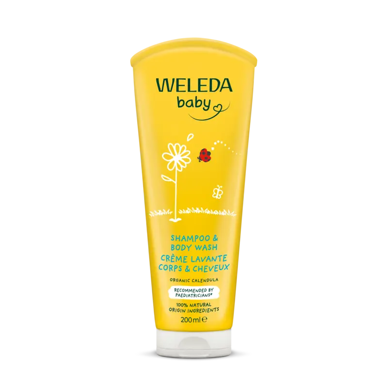 Weleda Baby calendula haar- en bodyshampoo