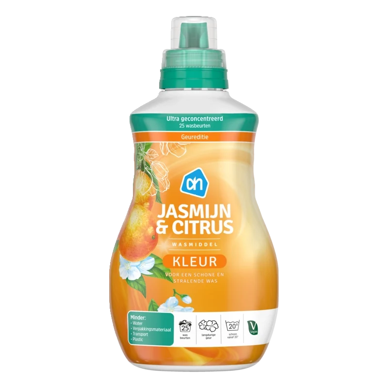 Wasmiddel kleur jasmijn & citrus