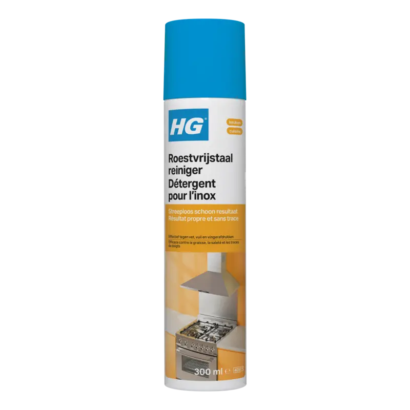 HG Roestvrijstaal snel reiniger