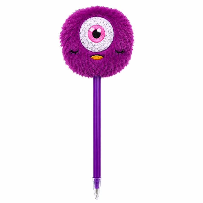 Monster Pen met Gezicht Paars