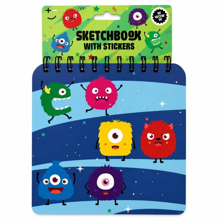 Monster Schetsboek met Stickers