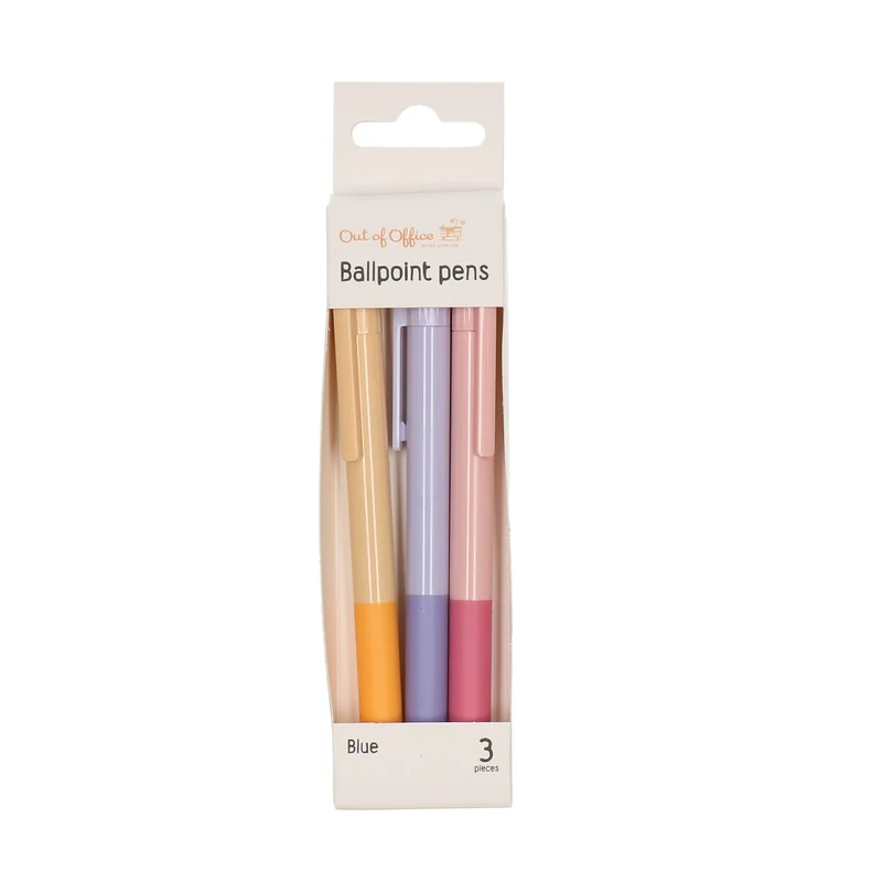 Balpennen softgrip 3 stuks