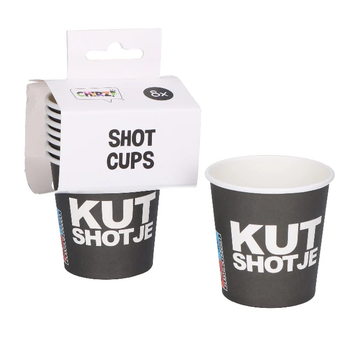 Shotbekertjes kutfeest 20 ml - 8 stuks
