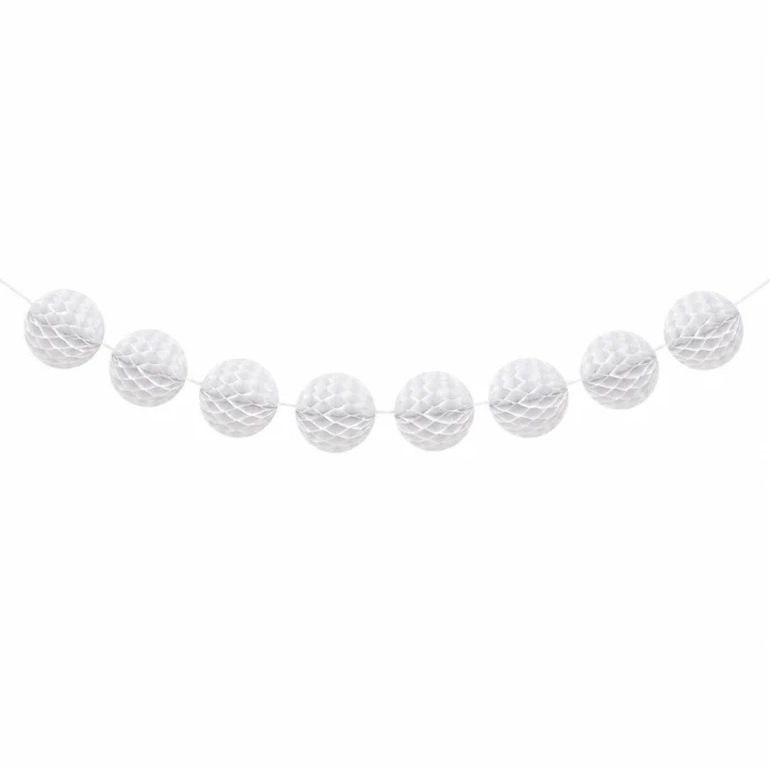 Slinger honeycomb wit 2,5m 8 stuks