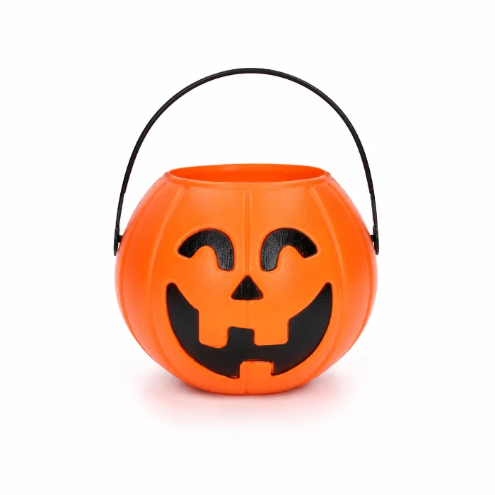 Pompoen emmertje Halloween oranje