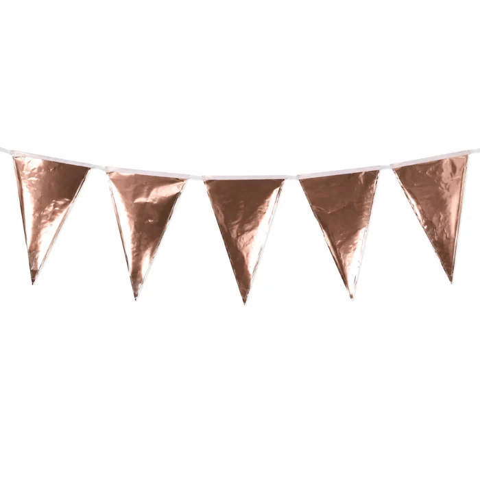 Vlaggenlijn roségoud - 6m (20 vlaggen)