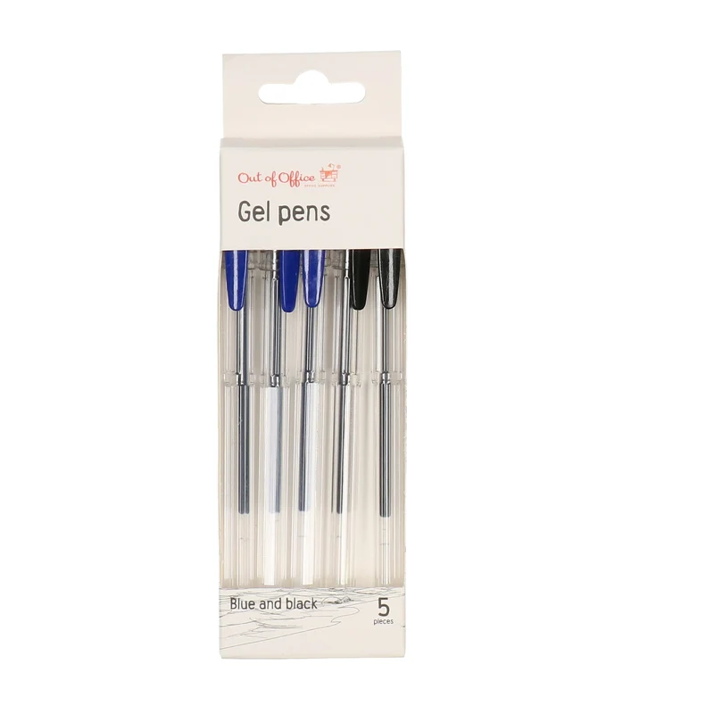 Gelpennen 5 stuks