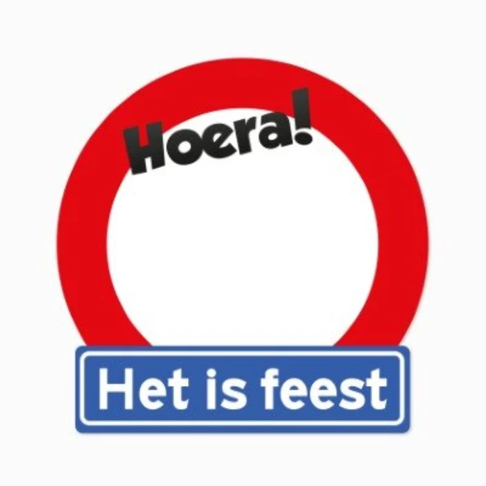 Verkeersbord blanco rood/wit