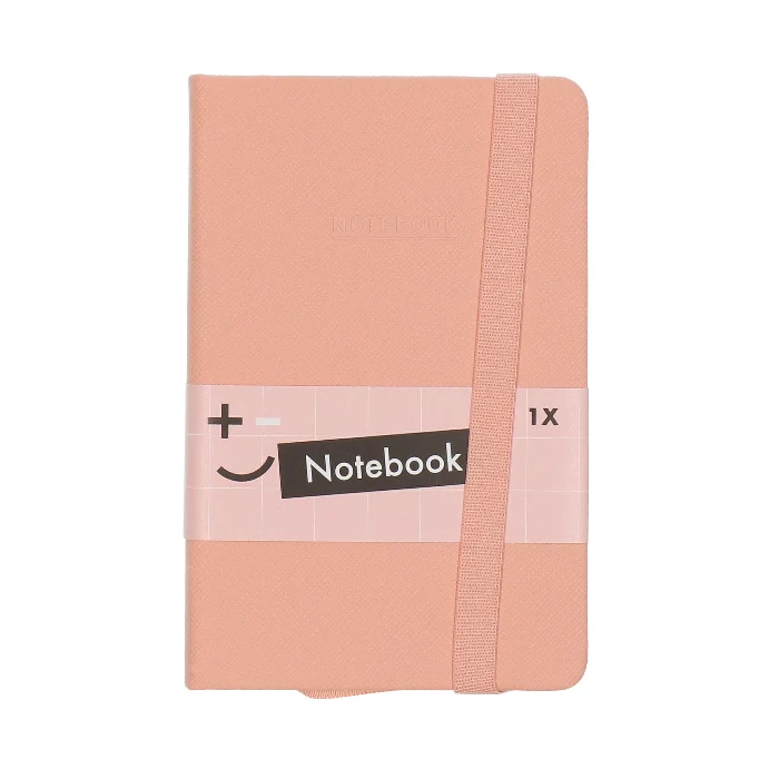 Notitieboek glitter roze A6