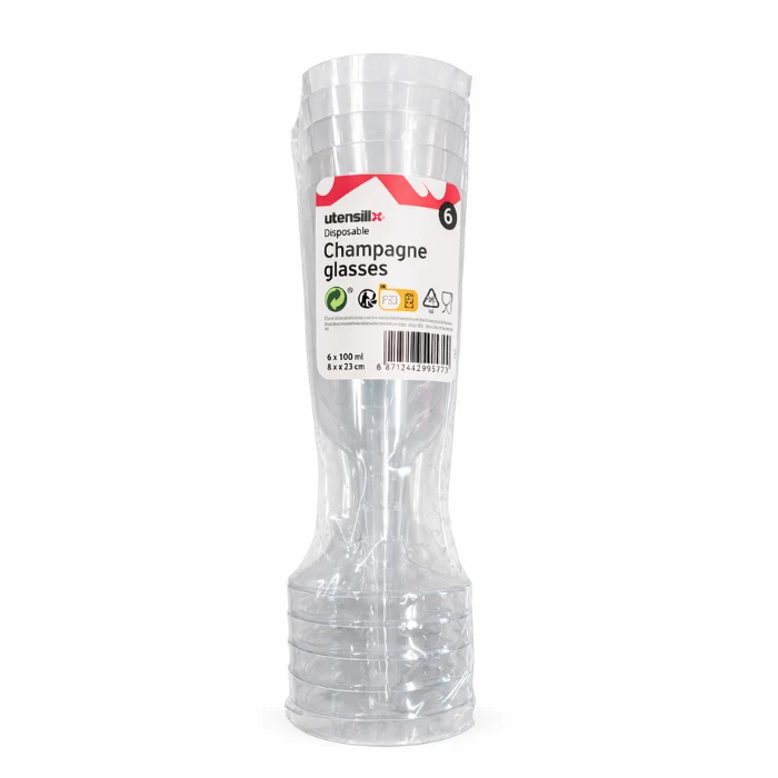 Champagneglazen 150ml 6 st