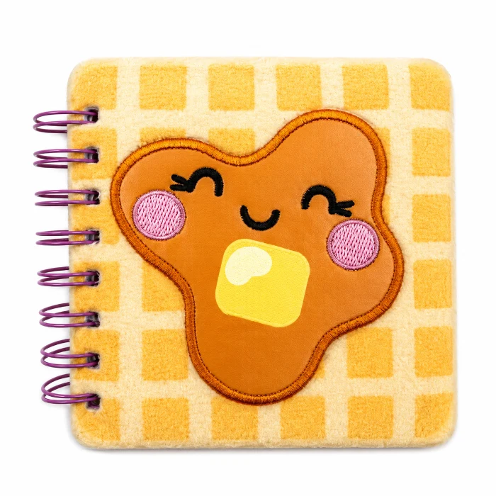 Kawaii Mini Pluizig Notitieboek Wafel