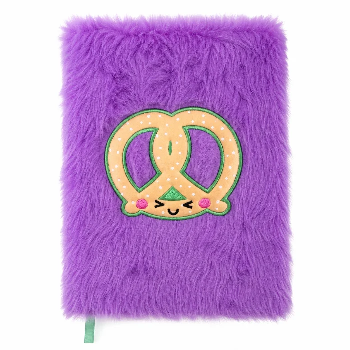 Kawaii Pluizig Notitieboek A5 Pretzel