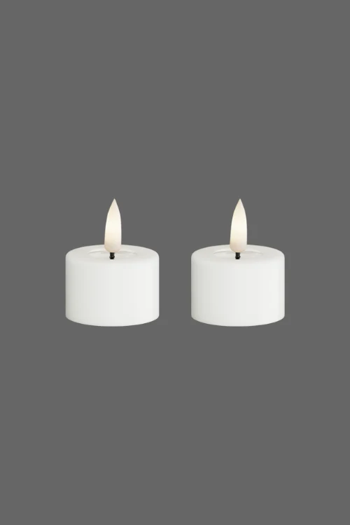 Led theelichtjes wit - 2,7x4,0cm - 2 stuks