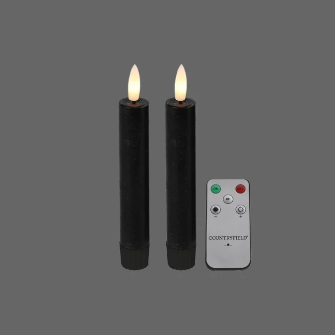 Countryfield led dinerkaars zwart - 15 cm