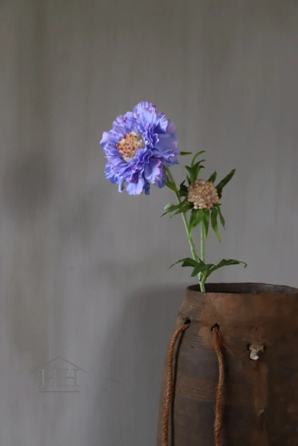 Scabiosa kunstbloem lila - 58 cm