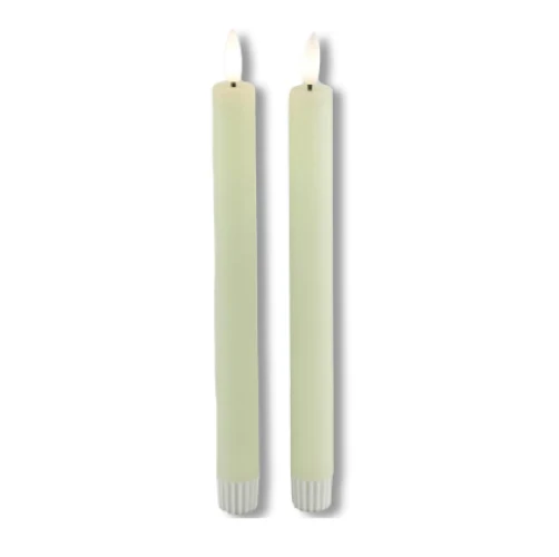 Led dinerkaars creme 24 cm | Vintage & More