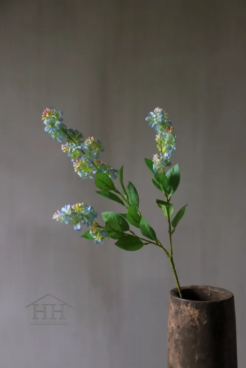 Kunst privet flower blauw 64 cm
