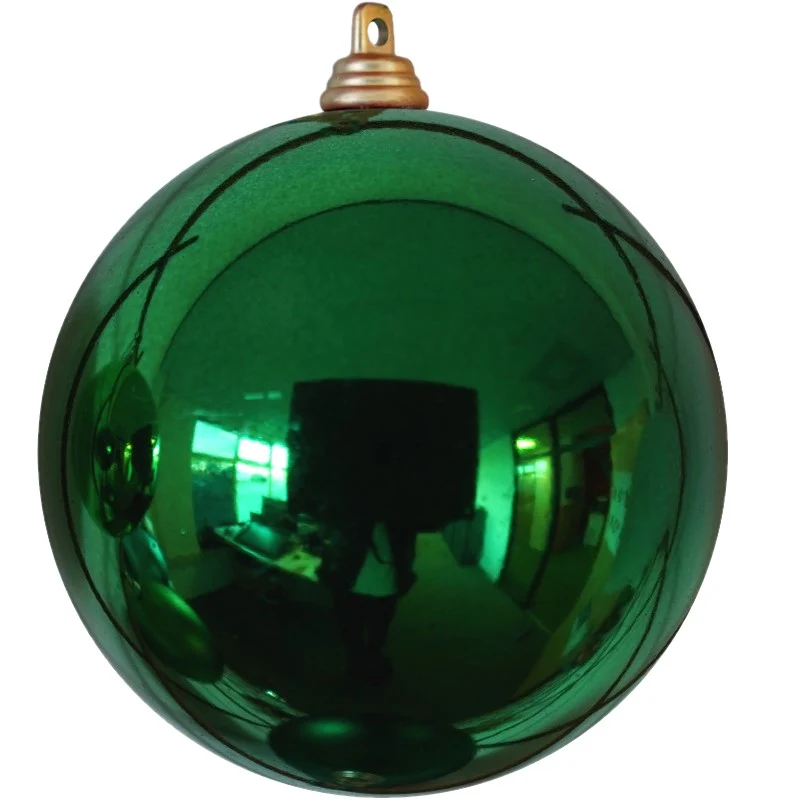 Kerstbal donker groen glans
