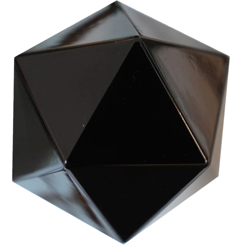 Geometrisch kerstbal zwart