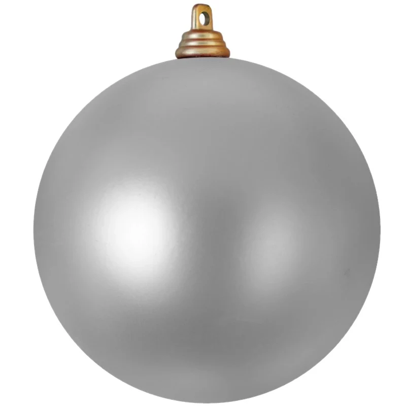 Kerstbal zilver mat