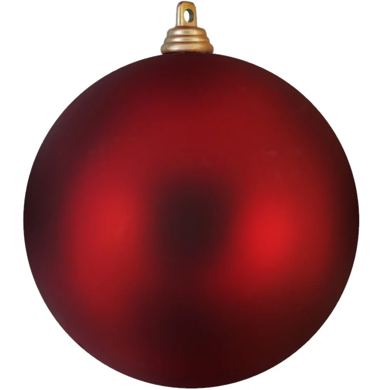 Kerstbal rood mat