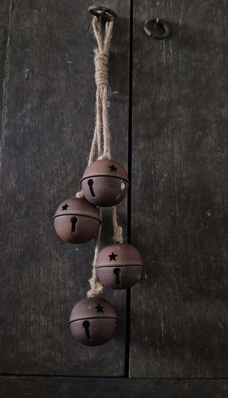 Metalen ballen toef roest 43 cm