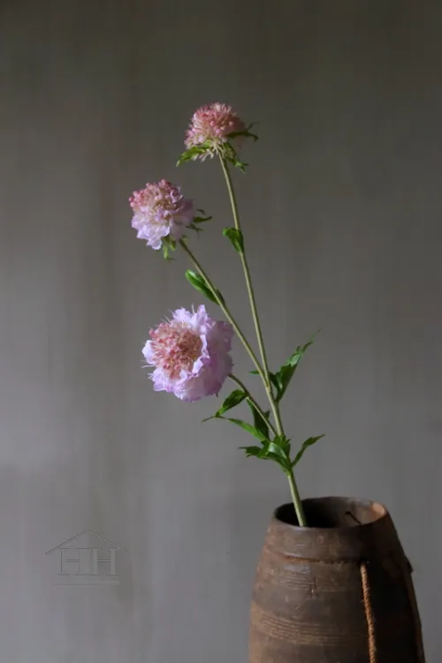 Kunst Scabiosa lila 76 cm